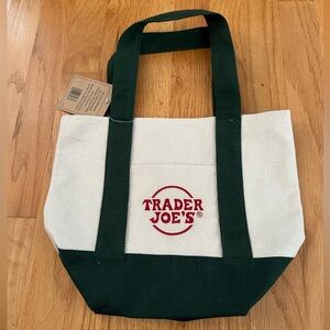 NWT - Green Mini Trader Joe’s Canvas Tote